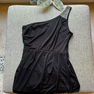 ✨ Y2K One Shoulder Embellished Mini Handkerchief Dress, Circa 2008 Size: M